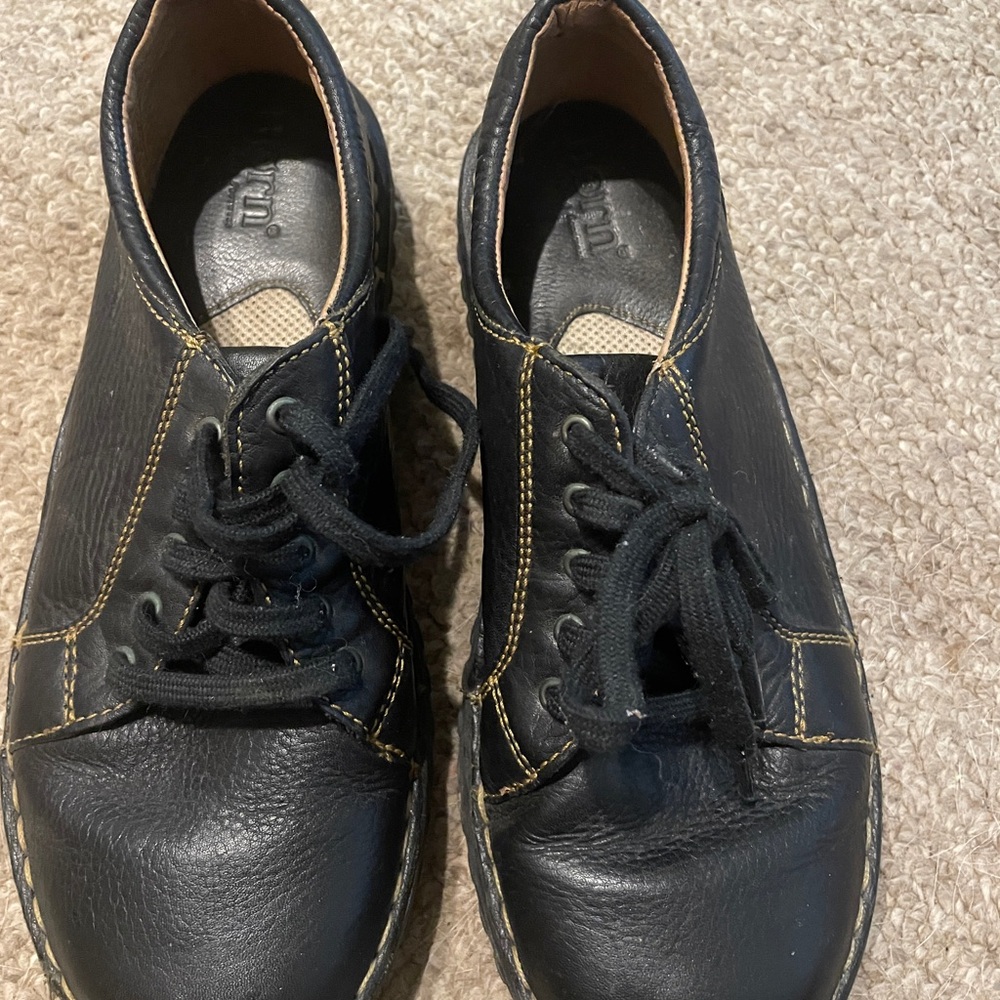 Born Black Leather Women's Boots